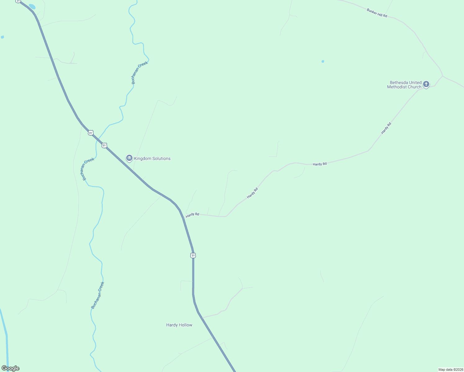 map of restaurants, bars, coffee shops, grocery stores, and more near 200 Hardy Rd in Pulaski