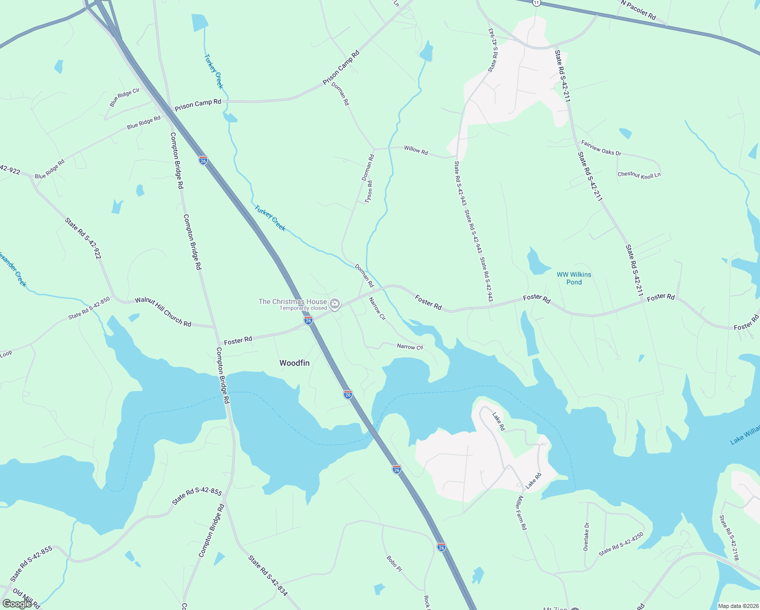 map of restaurants, bars, coffee shops, grocery stores, and more near 650 Narrow Circle in Inman