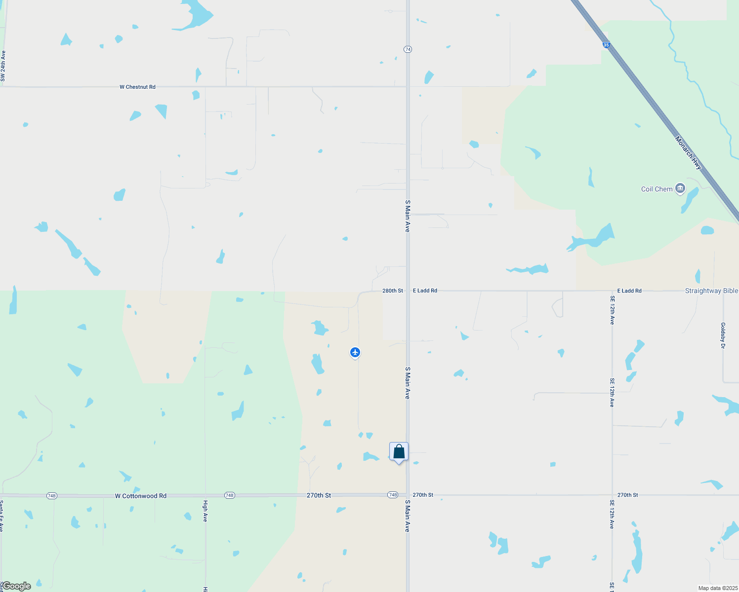 map of restaurants, bars, coffee shops, grocery stores, and more near 20770 280th St in Washington