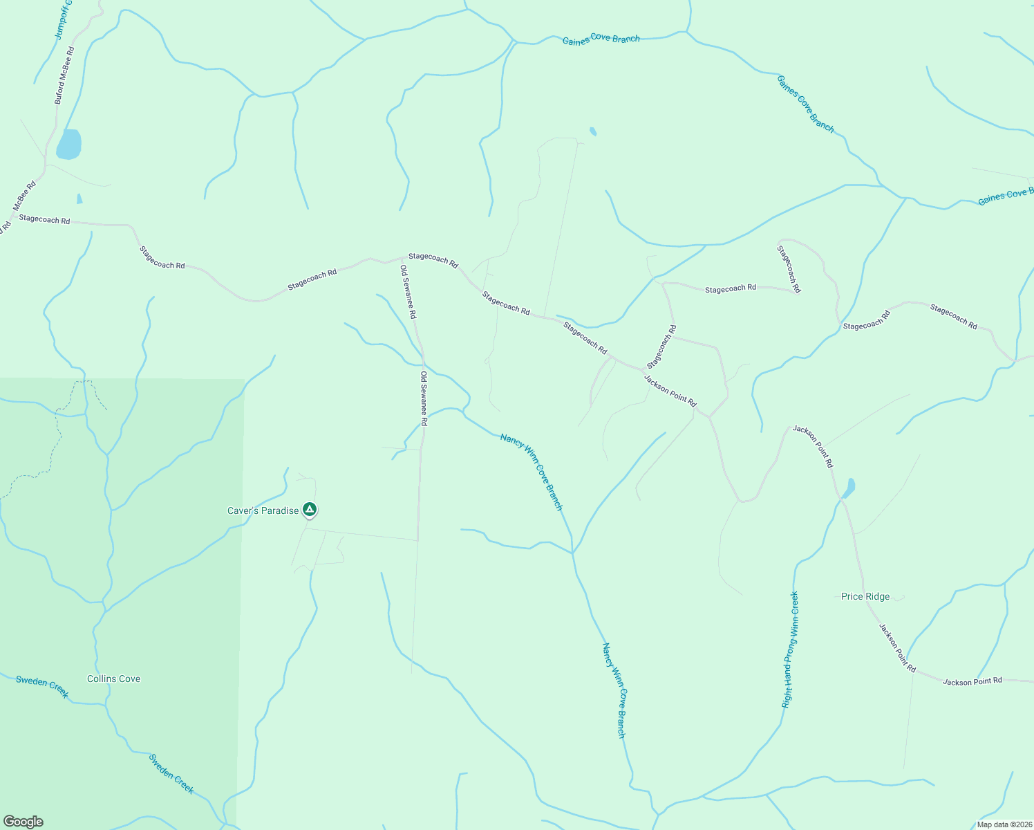map of restaurants, bars, coffee shops, grocery stores, and more near 1454 Stagecoach Road in Sewanee