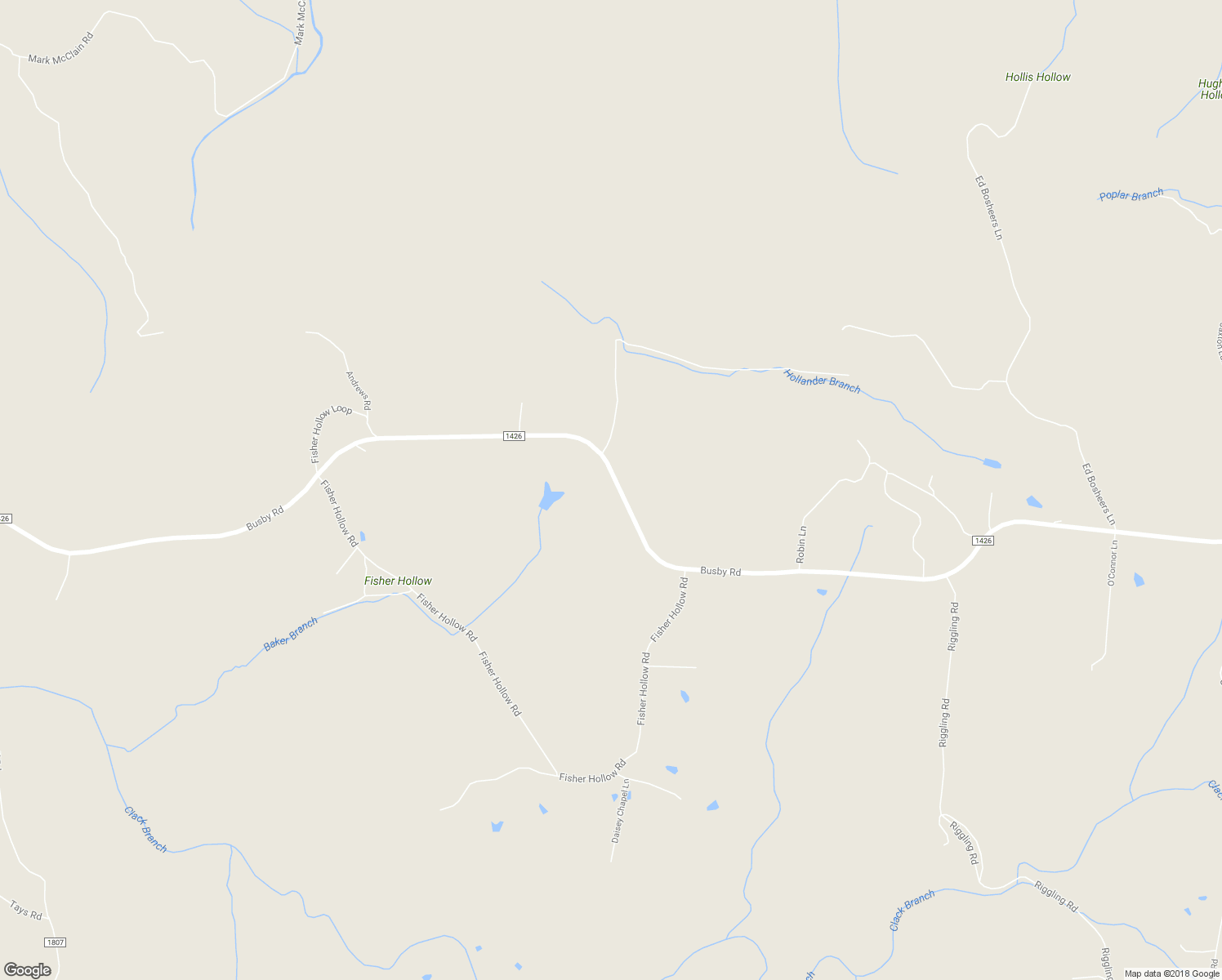 map of restaurants, bars, coffee shops, grocery stores, and more near 373 Busby Road in Loretto