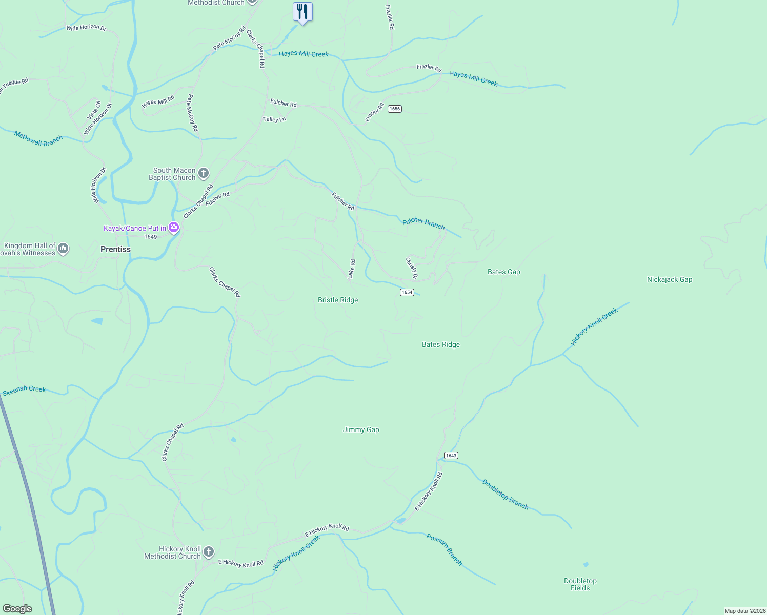 map of restaurants, bars, coffee shops, grocery stores, and more near 733 Ammons Road in Franklin
