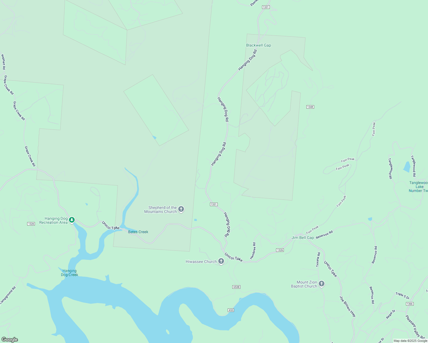map of restaurants, bars, coffee shops, grocery stores, and more near 688 Hanging Dog Road in Murphy