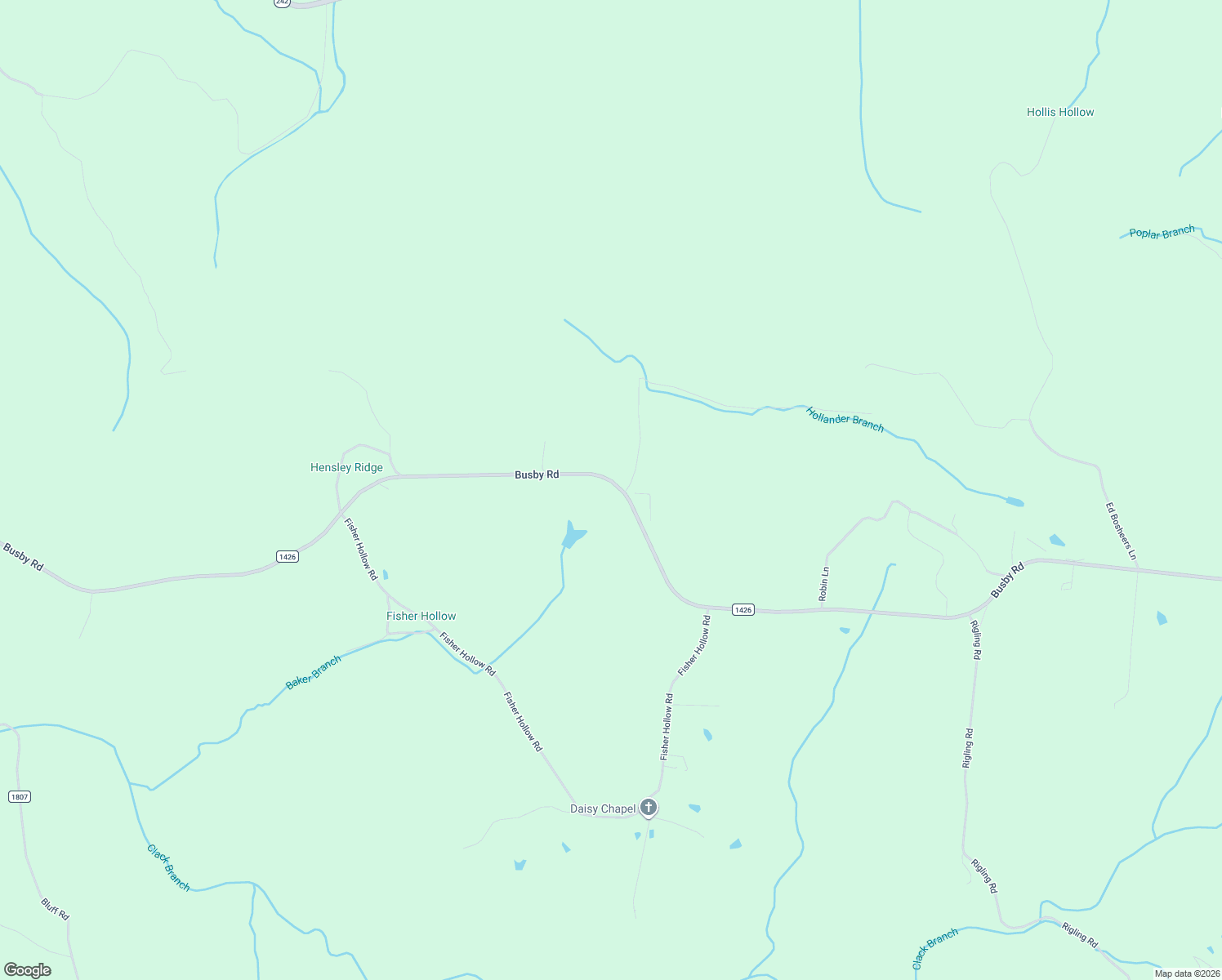 map of restaurants, bars, coffee shops, grocery stores, and more near 409 Busby Road in Loretto
