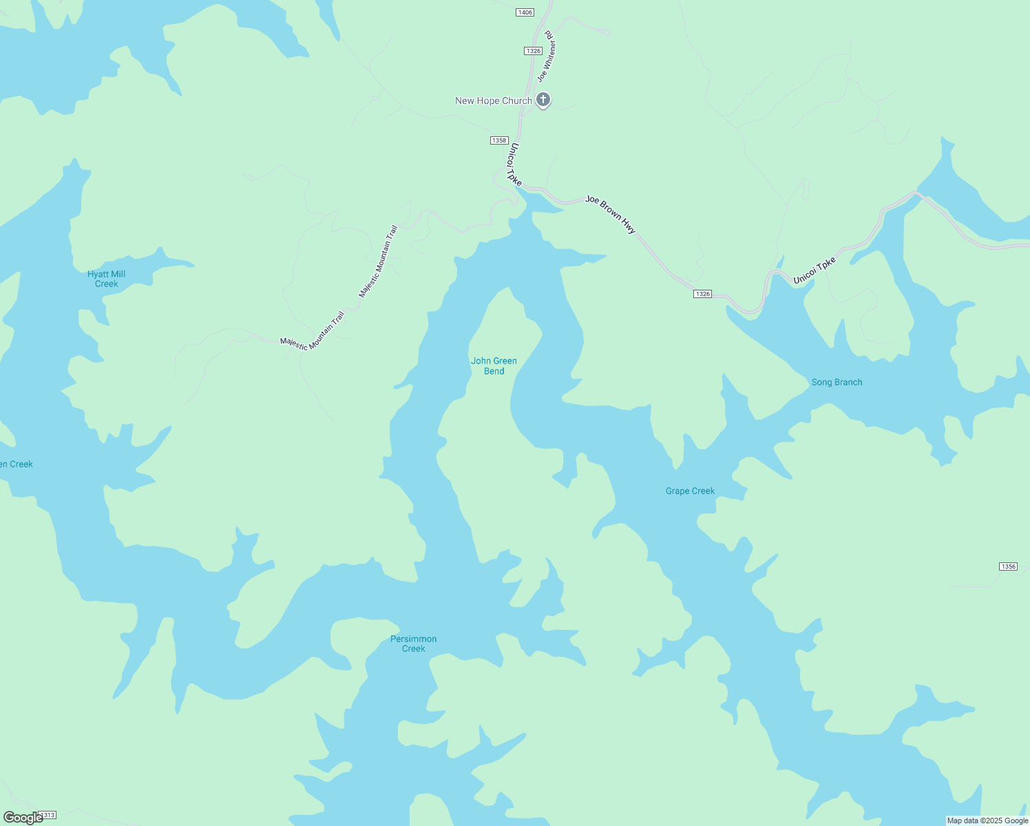 map of restaurants, bars, coffee shops, grocery stores, and more near 1029 Majestic Mountain Trail in Murphy