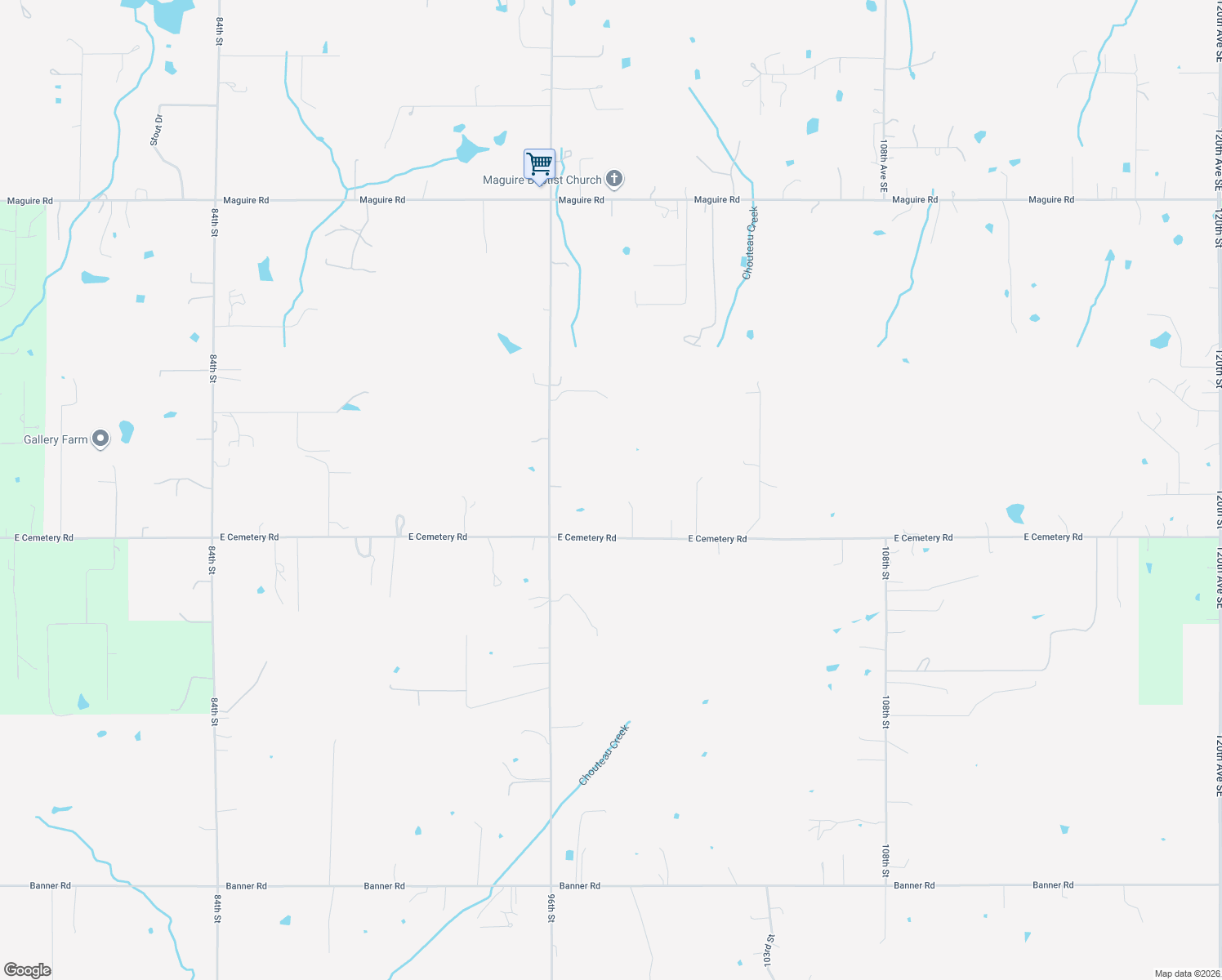 map of restaurants, bars, coffee shops, grocery stores, and more near 9851 Cemetery Rd in Noble