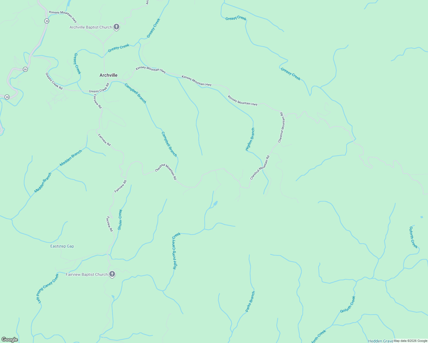 map of restaurants, bars, coffee shops, grocery stores, and more near 459-521 Chestnut Mountain Road in Reliance