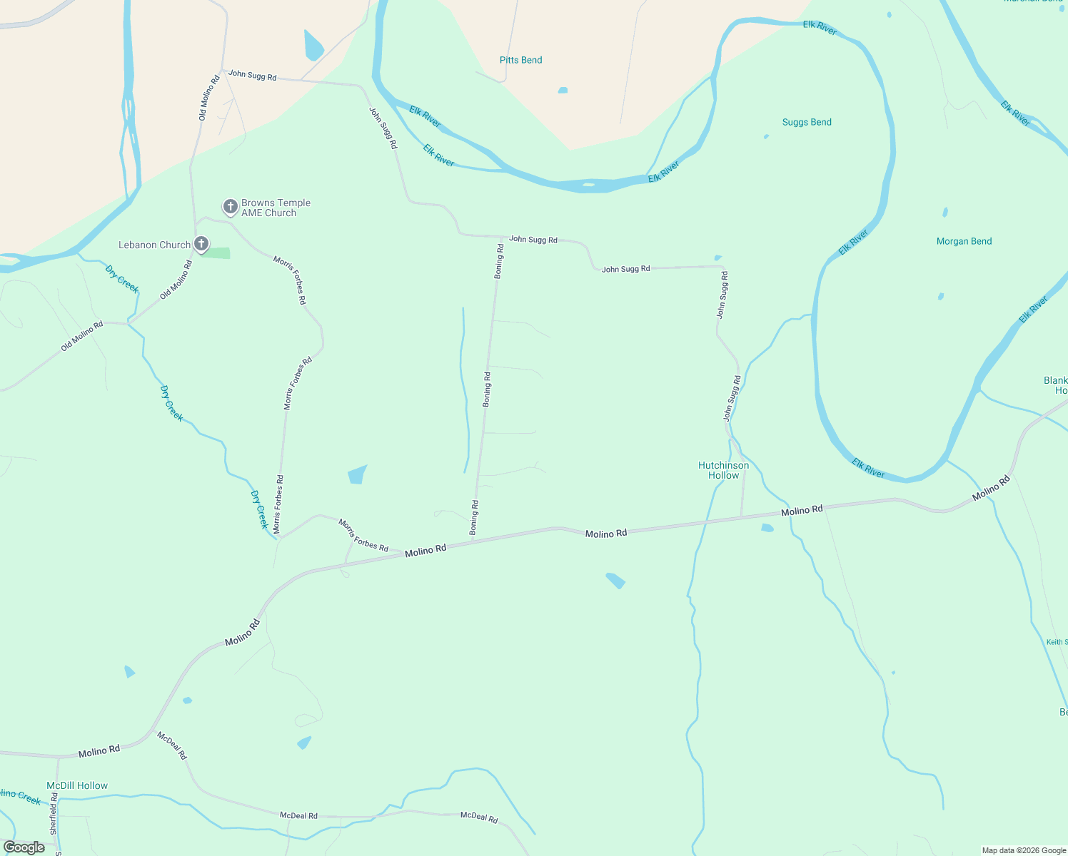 map of restaurants, bars, coffee shops, grocery stores, and more near 39 Boning Road in Fayetteville