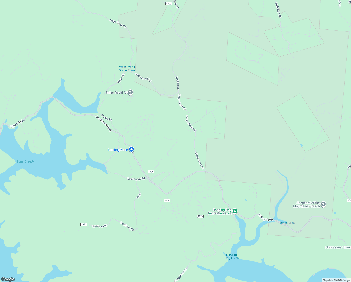 map of restaurants, bars, coffee shops, grocery stores, and more near 620 Tsalagi Trail in Murphy