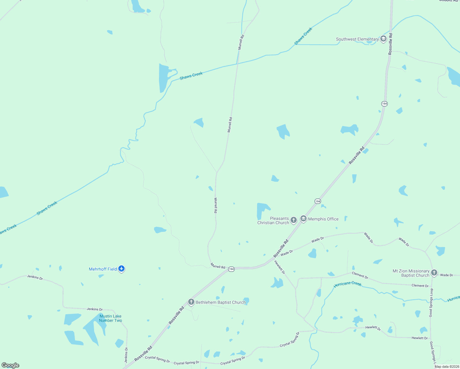 map of restaurants, bars, coffee shops, grocery stores, and more near 1845 Murrell Road in Rossville
