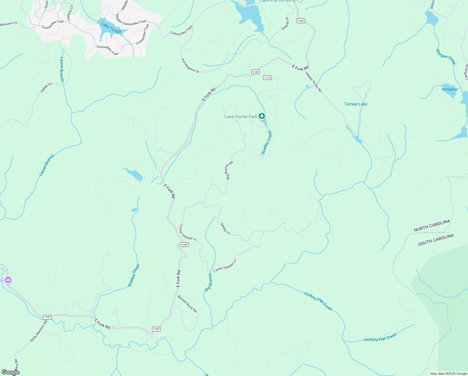 map of restaurants, bars, coffee shops, grocery stores, and more near 4760 Piney Grove Road in Brevard