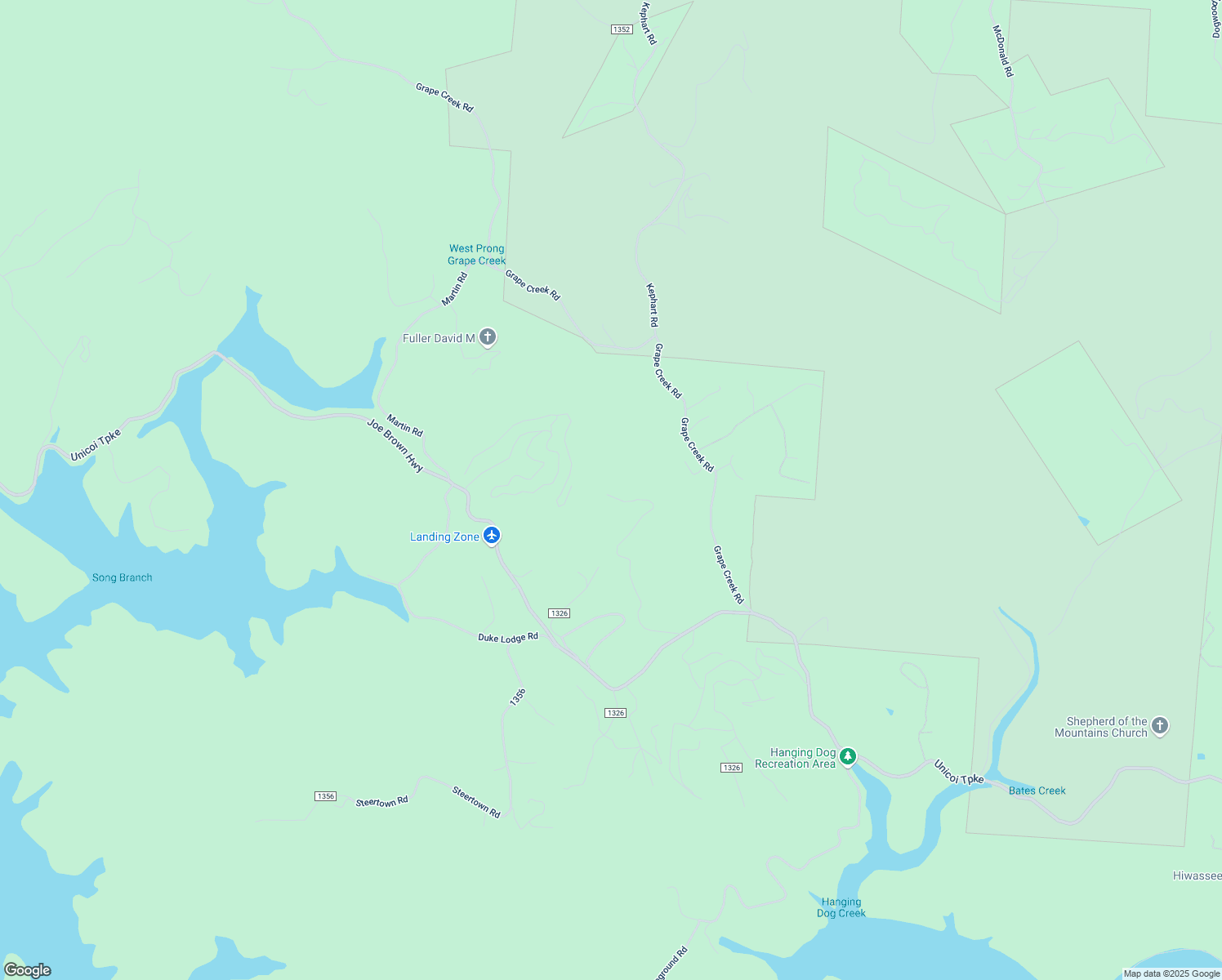 map of restaurants, bars, coffee shops, grocery stores, and more near 715 Tsalagi Trail in Murphy