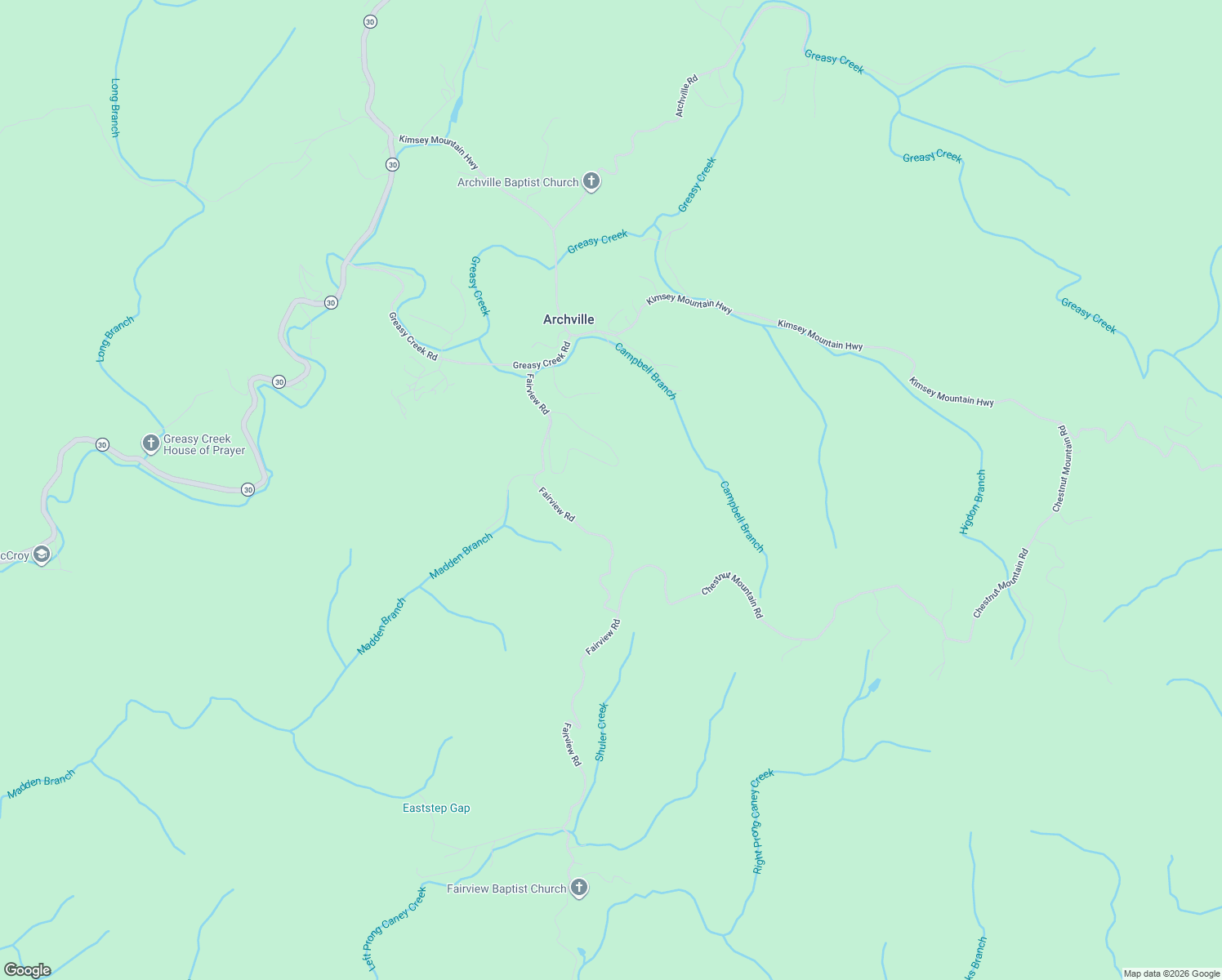 map of restaurants, bars, coffee shops, grocery stores, and more near 251 Mine Hollow Road in Reliance