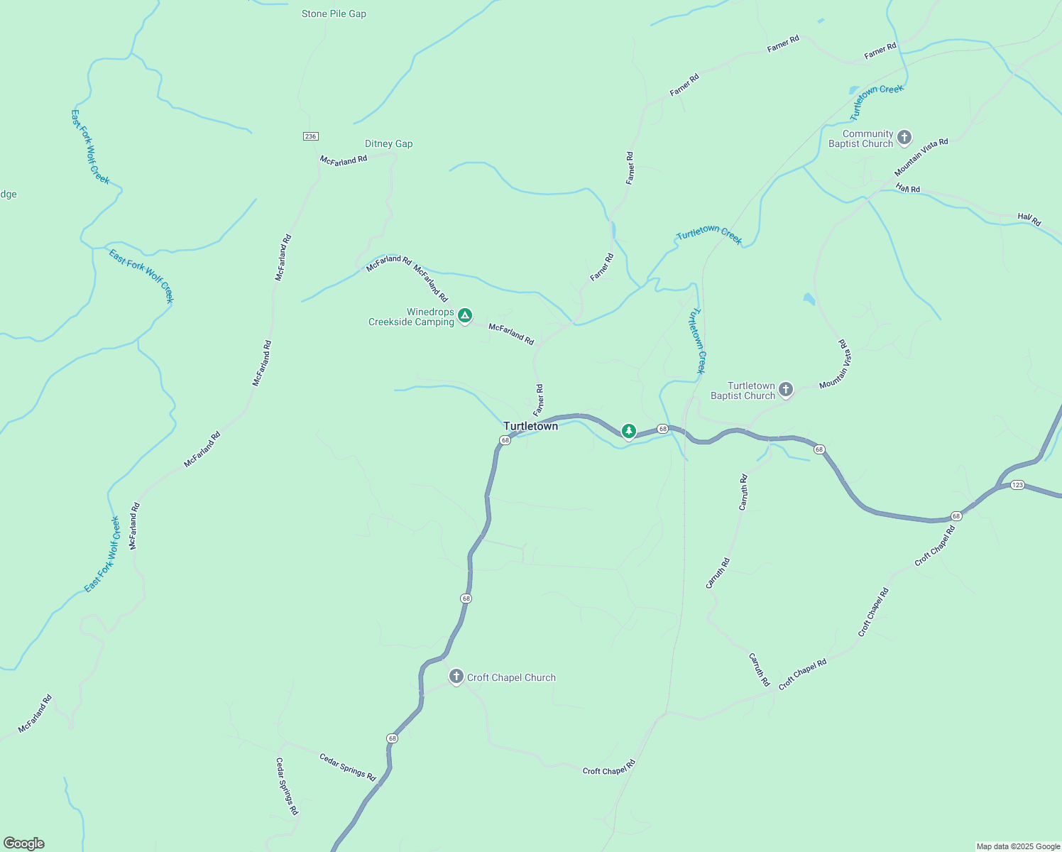 map of restaurants, bars, coffee shops, grocery stores, and more near in Turtletown