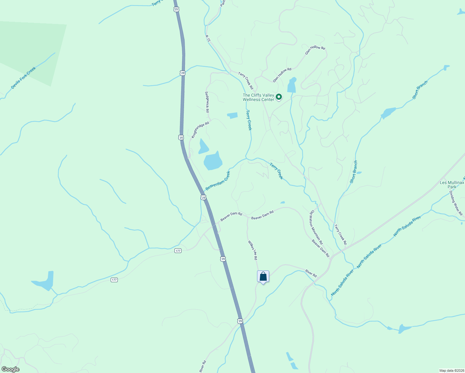 map of restaurants, bars, coffee shops, grocery stores, and more near 111 Foxboro Road in Travelers Rest