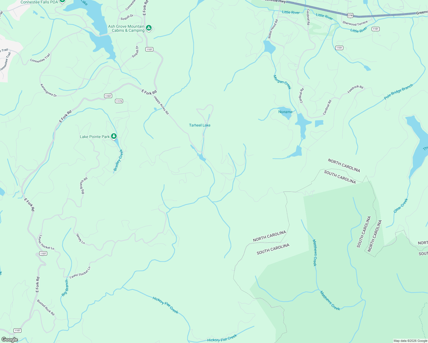map of restaurants, bars, coffee shops, grocery stores, and more near 876 Happy Acres Road in Brevard