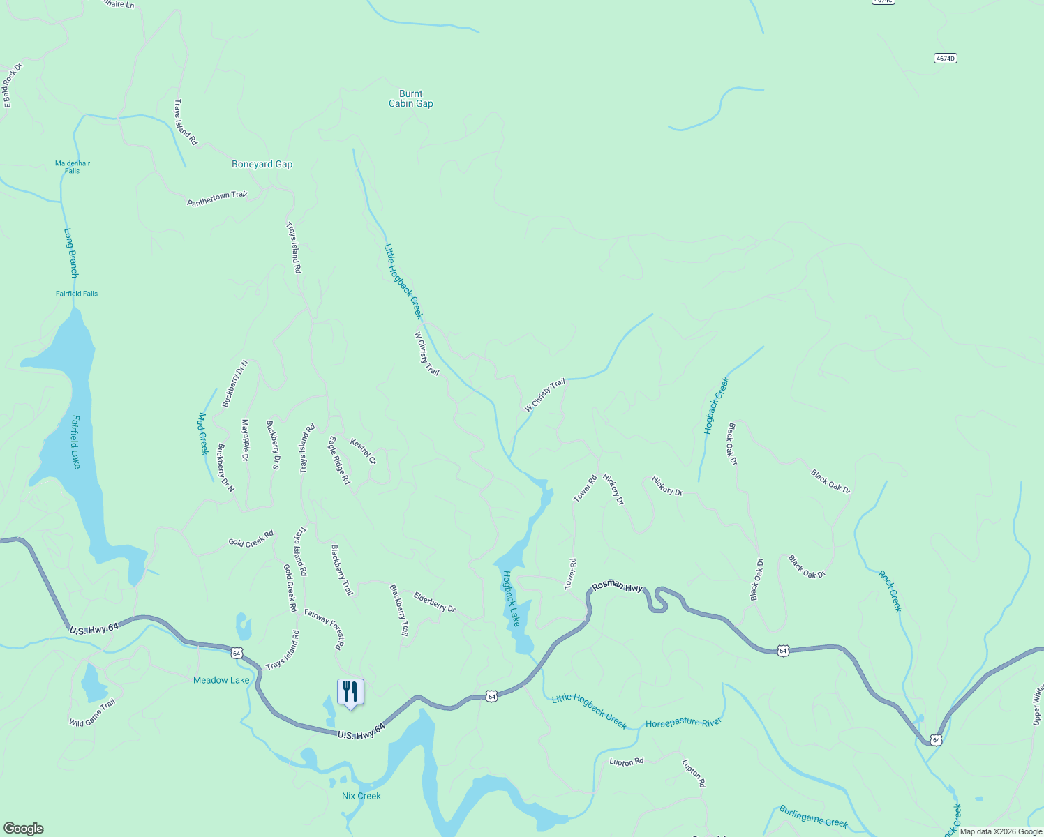 map of restaurants, bars, coffee shops, grocery stores, and more near 33 Cedar Court in Sapphire