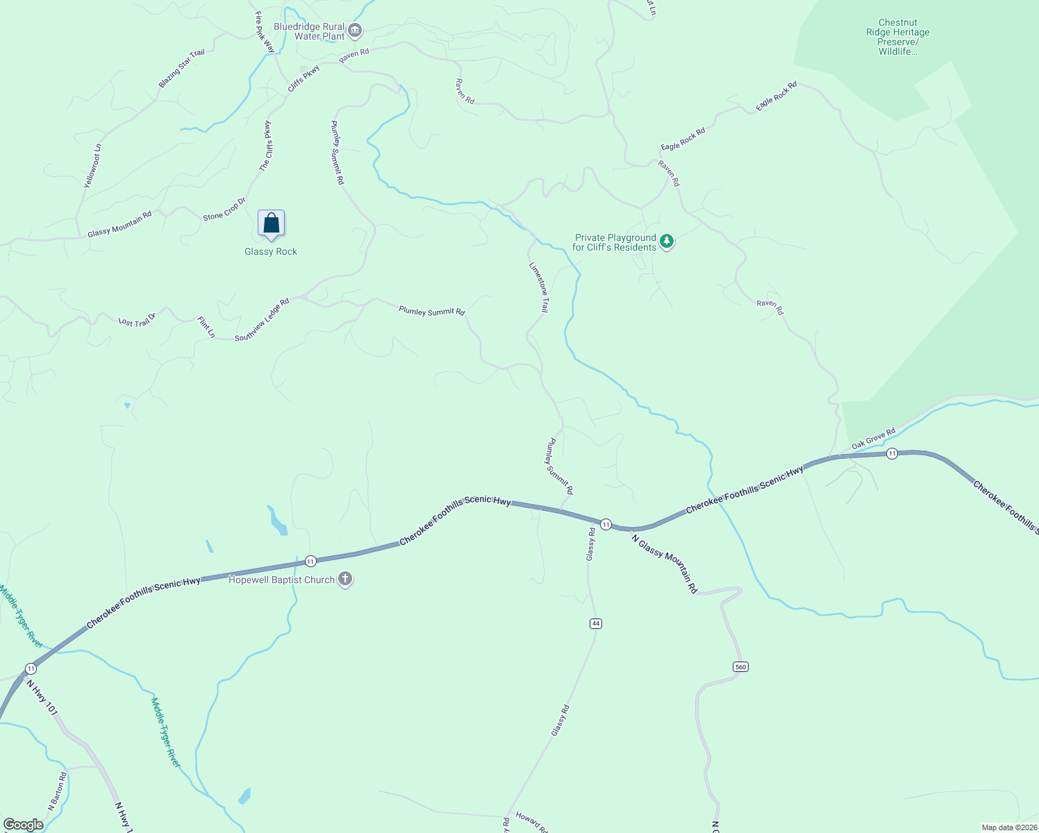 map of restaurants, bars, coffee shops, grocery stores, and more near 201 Plumley Summit Road in Landrum