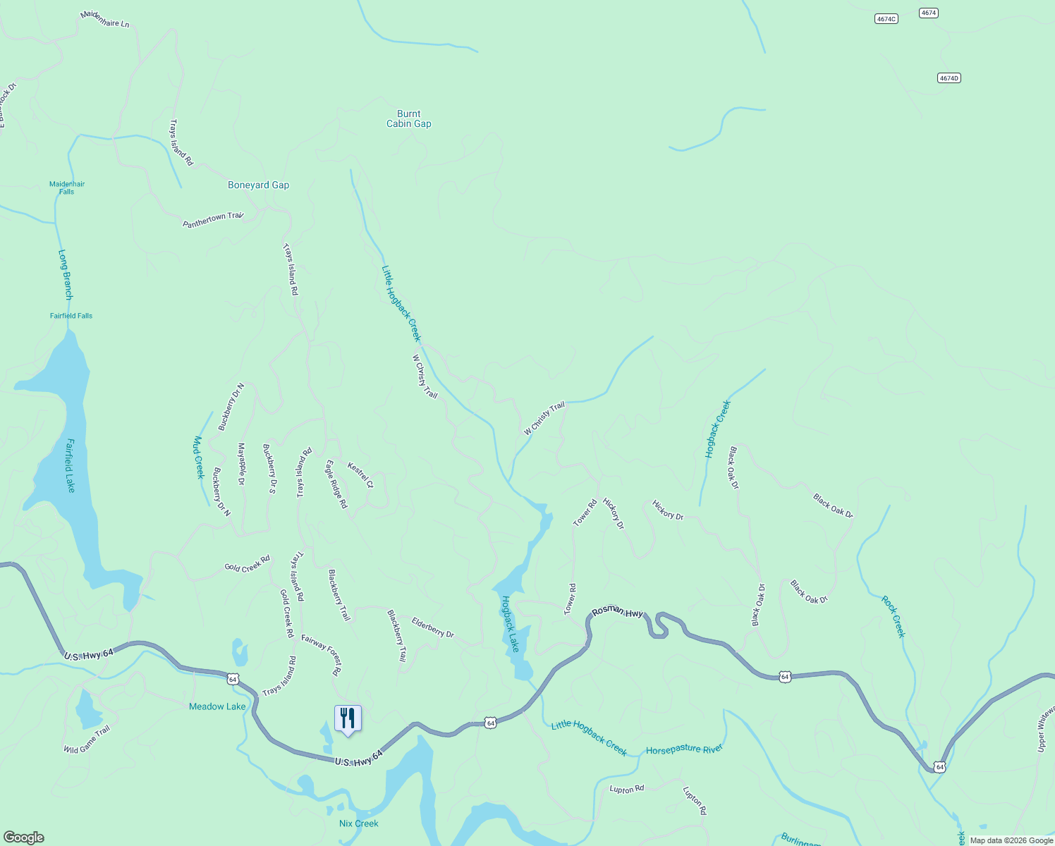 map of restaurants, bars, coffee shops, grocery stores, and more near 33 Cedar Court in Sapphire