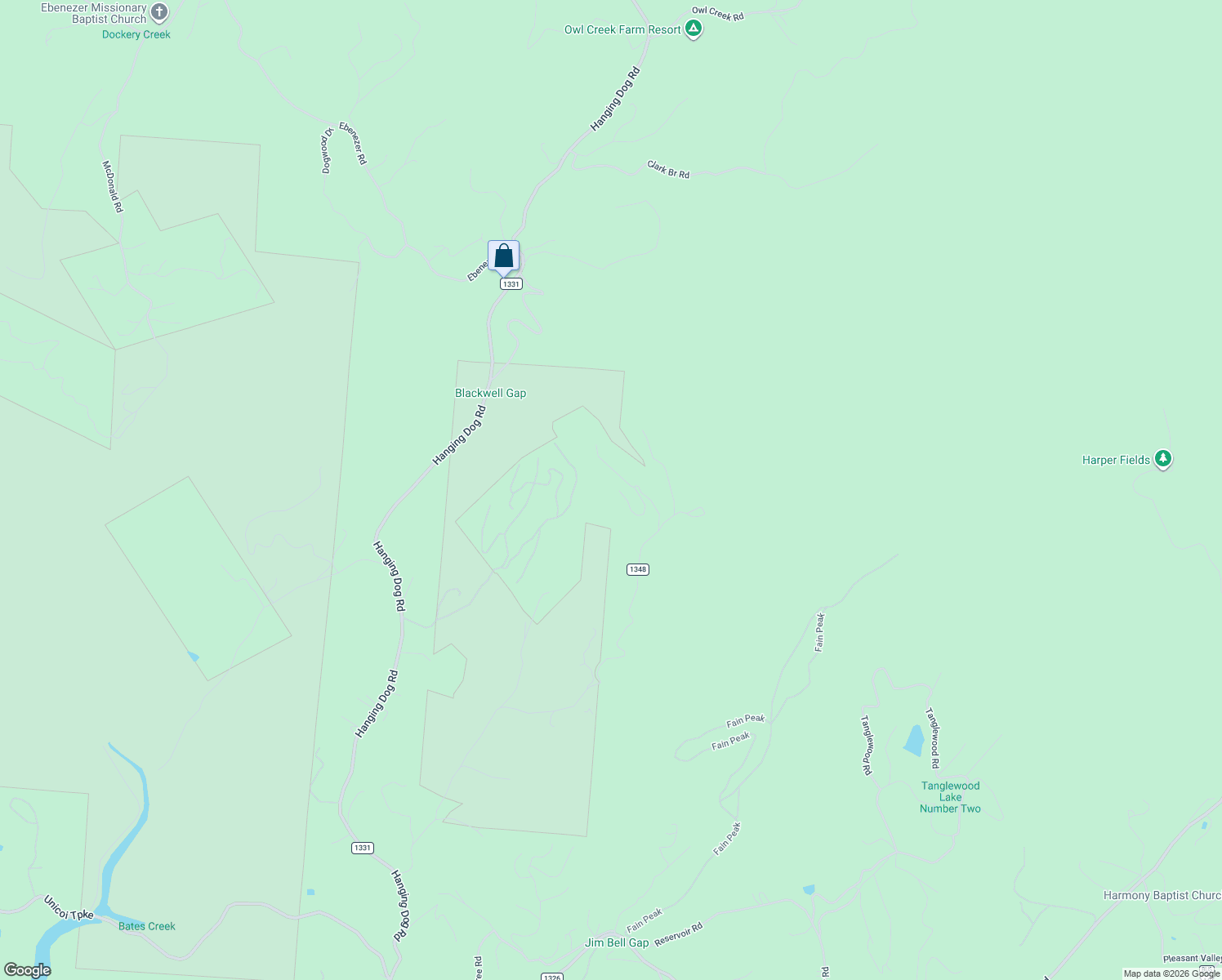 map of restaurants, bars, coffee shops, grocery stores, and more near 1473 Bates Creek Road in Murphy