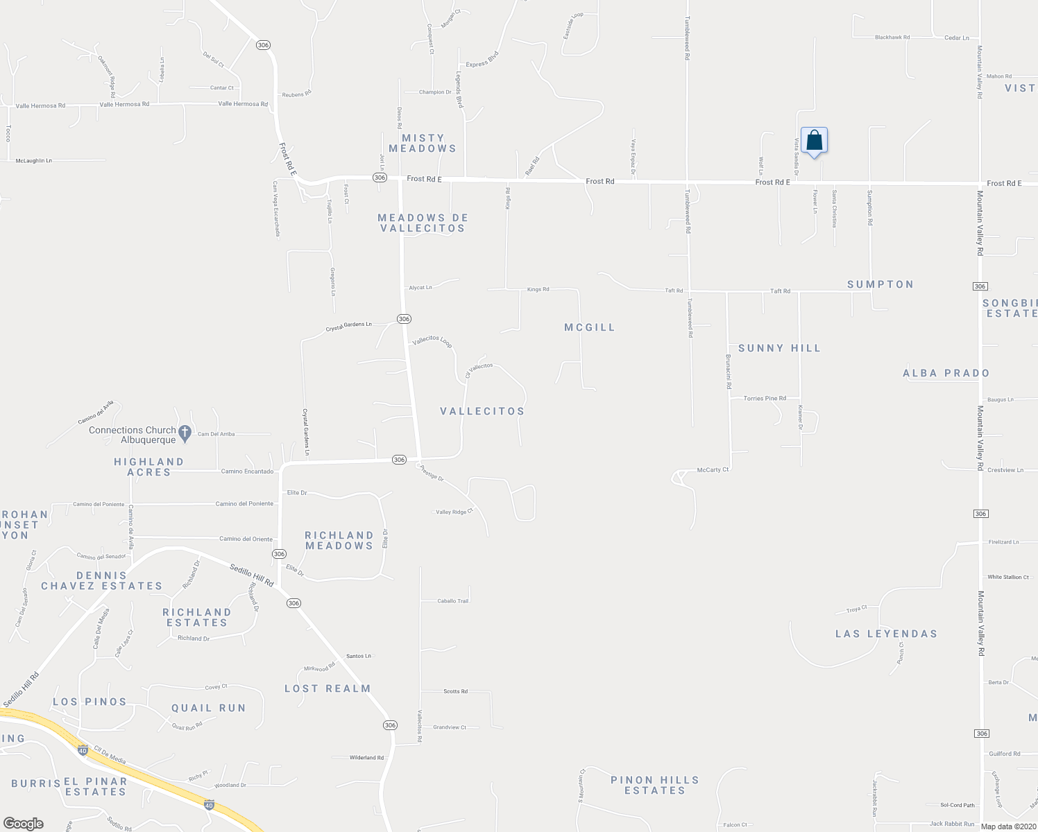 map of restaurants, bars, coffee shops, grocery stores, and more near 21 Calle Vallecitos in Tijeras