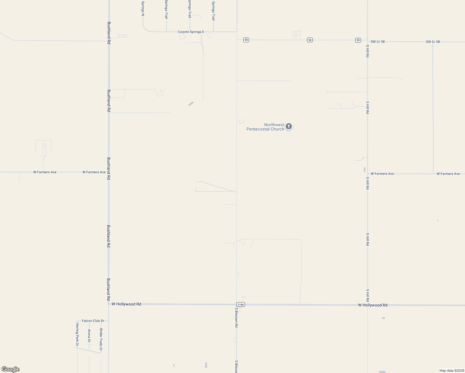 map of restaurants, bars, coffee shops, grocery stores, and more near 7700 South Blessen Road in Amarillo