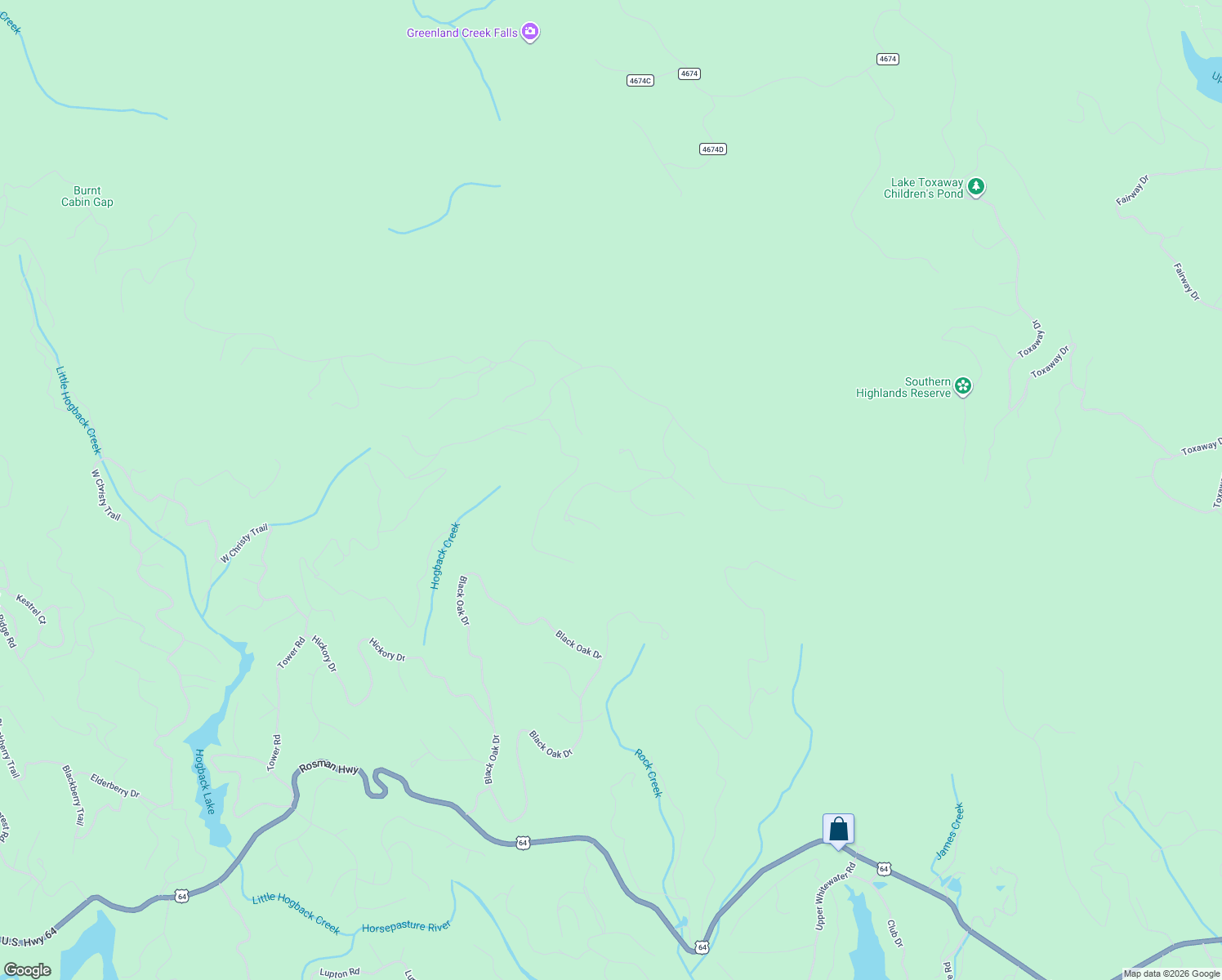 map of restaurants, bars, coffee shops, grocery stores, and more near Falcon Ridge Road in Sapphire