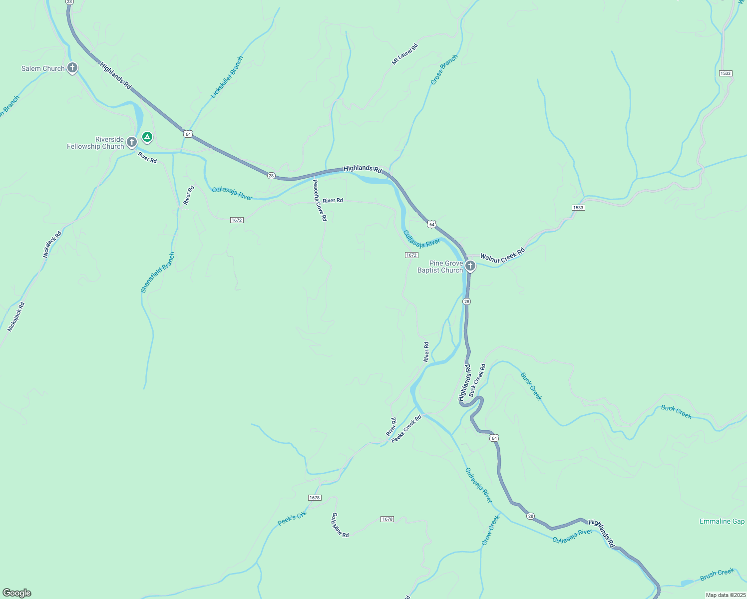 map of restaurants, bars, coffee shops, grocery stores, and more near 151 Dills Knob Road in Franklin