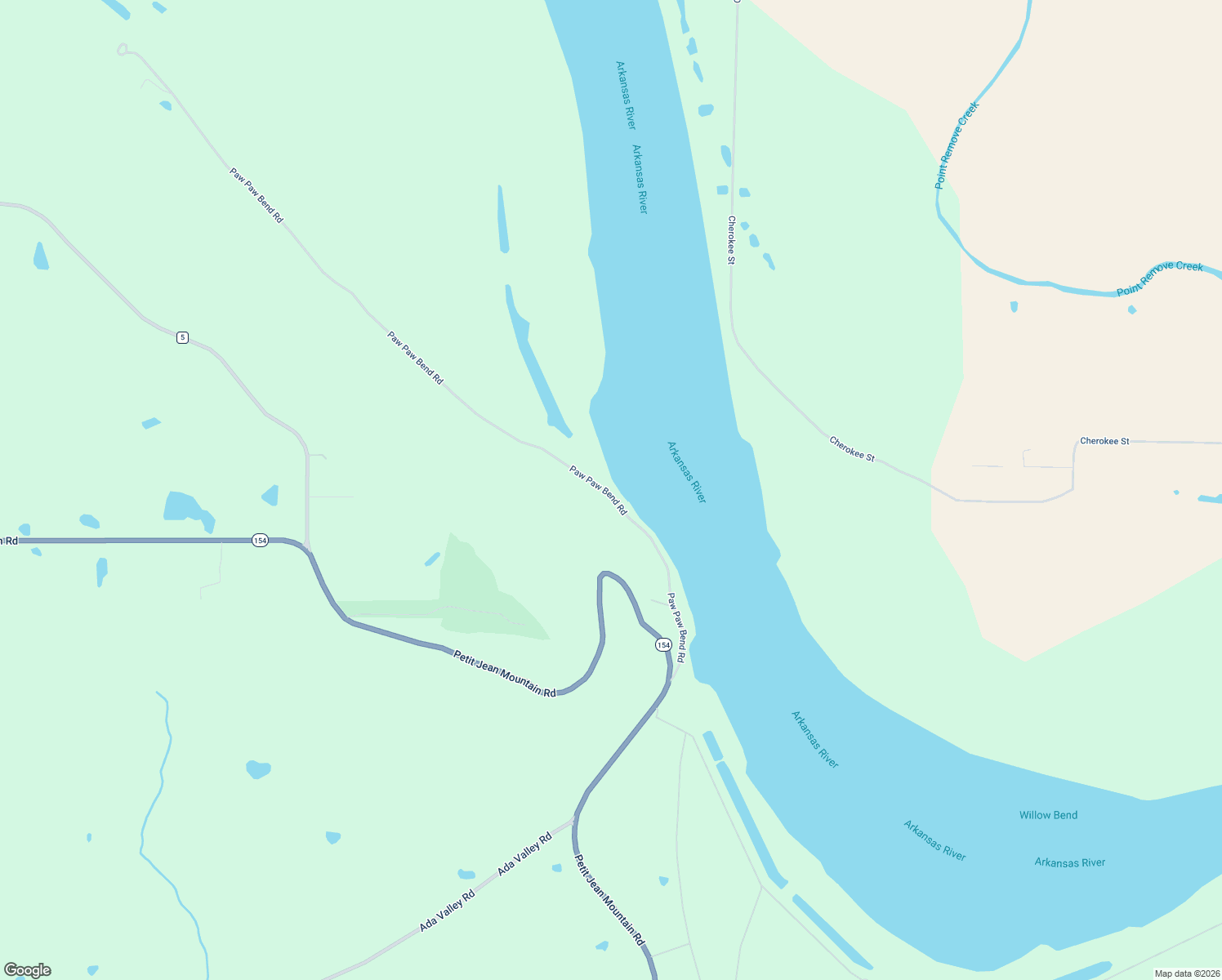 map of restaurants, bars, coffee shops, grocery stores, and more near 300-698 Paw Paw Bend Road in Morrilton