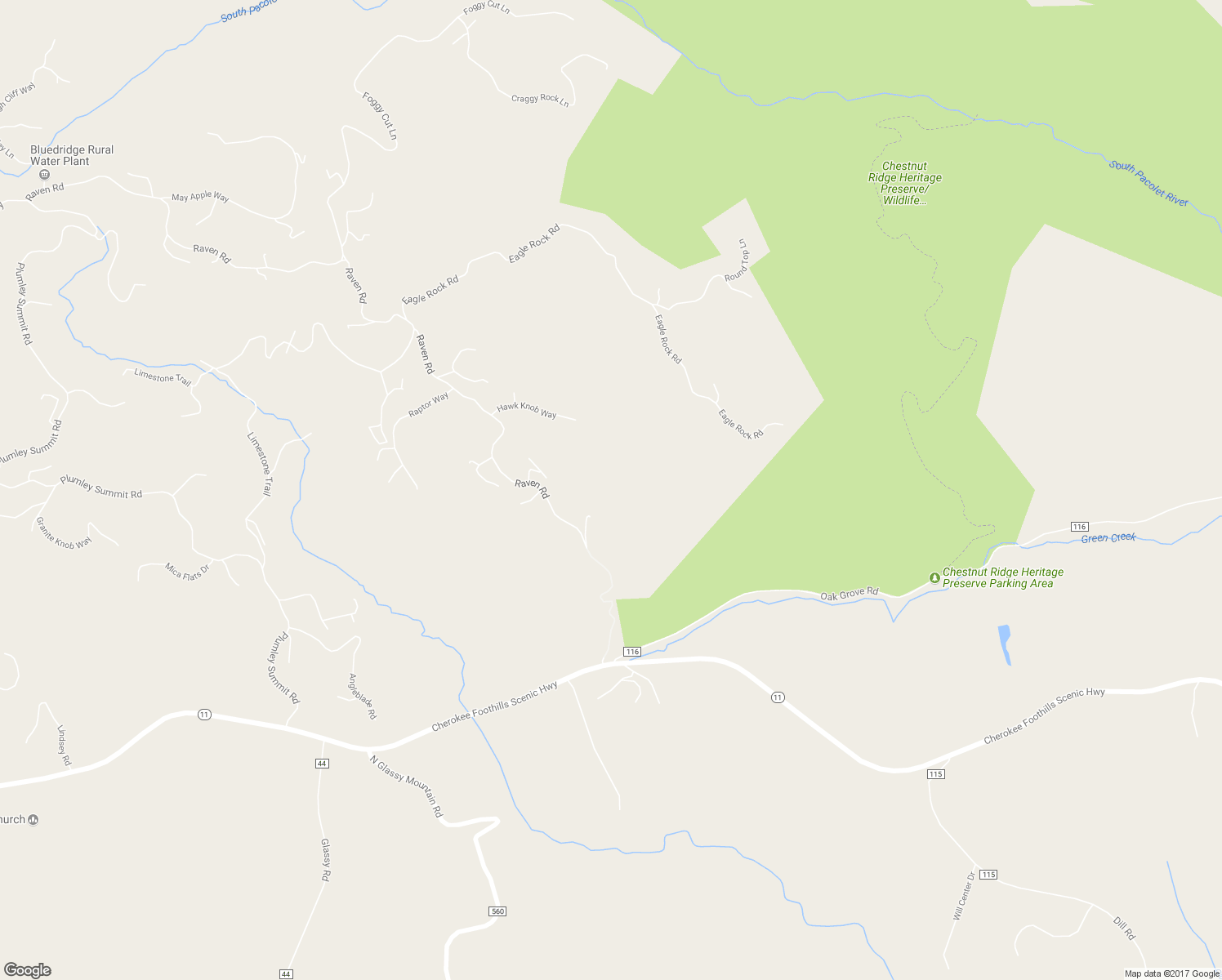 map of restaurants, bars, coffee shops, grocery stores, and more near 100 Ridge Pass Way in Landrum