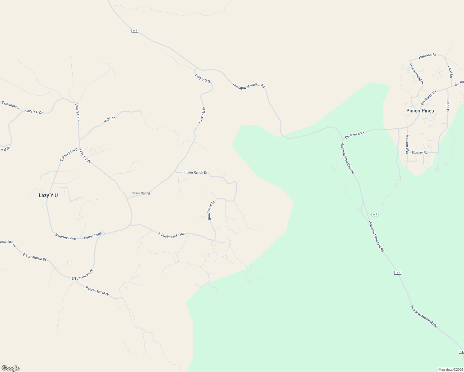 map of restaurants, bars, coffee shops, grocery stores, and more near 4864 East Linn Ranch Drive in Kingman