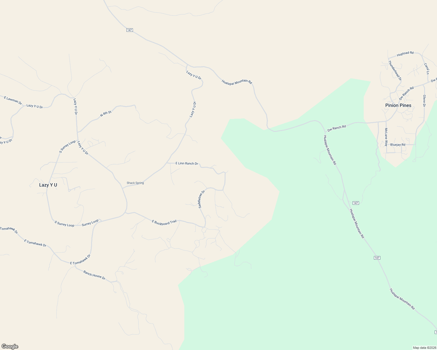 map of restaurants, bars, coffee shops, grocery stores, and more near 4864 East Linn Ranch Drive in Kingman