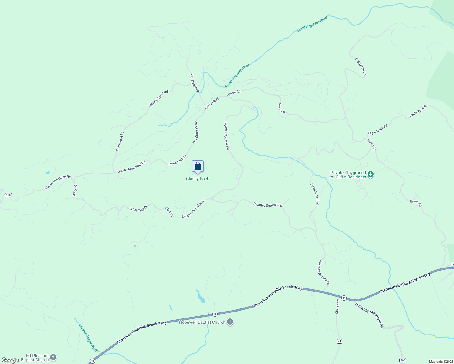 map of restaurants, bars, coffee shops, grocery stores, and more near 809 Plumley Summit Road in Landrum
