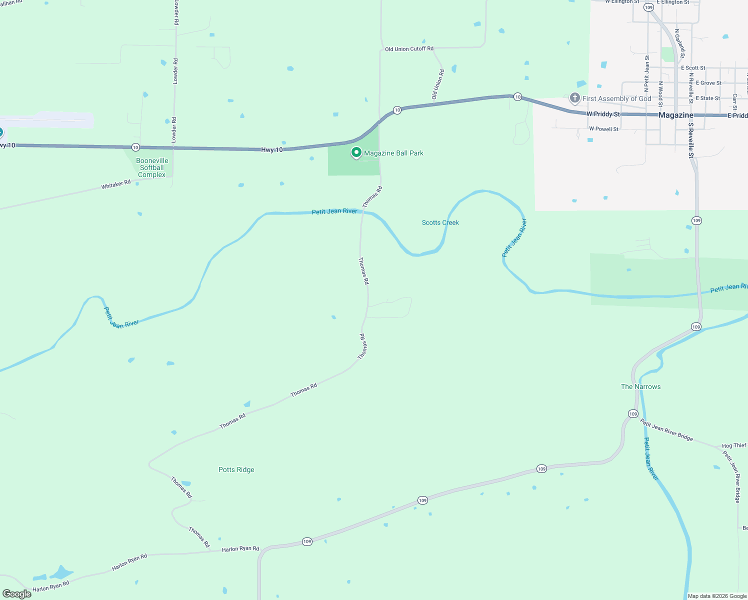 map of restaurants, bars, coffee shops, grocery stores, and more near 29 Mccubbin Loop in Booneville