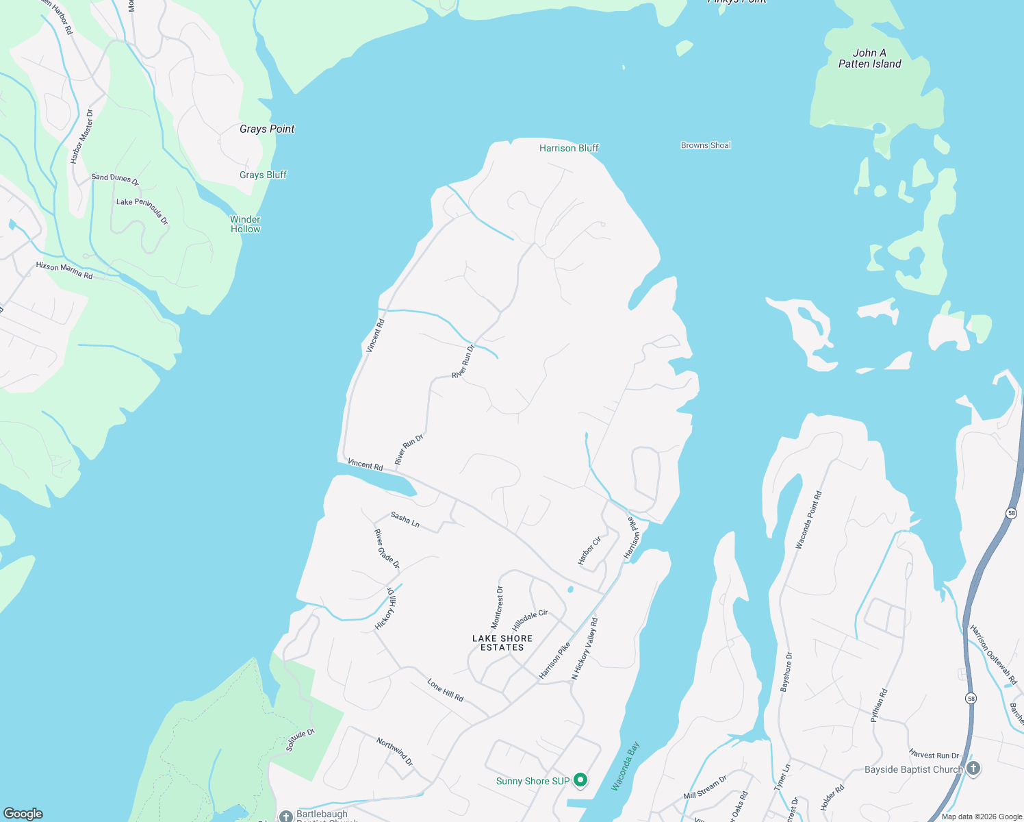 map of restaurants, bars, coffee shops, grocery stores, and more near 5981 Rainbow Springs Drive in Chattanooga
