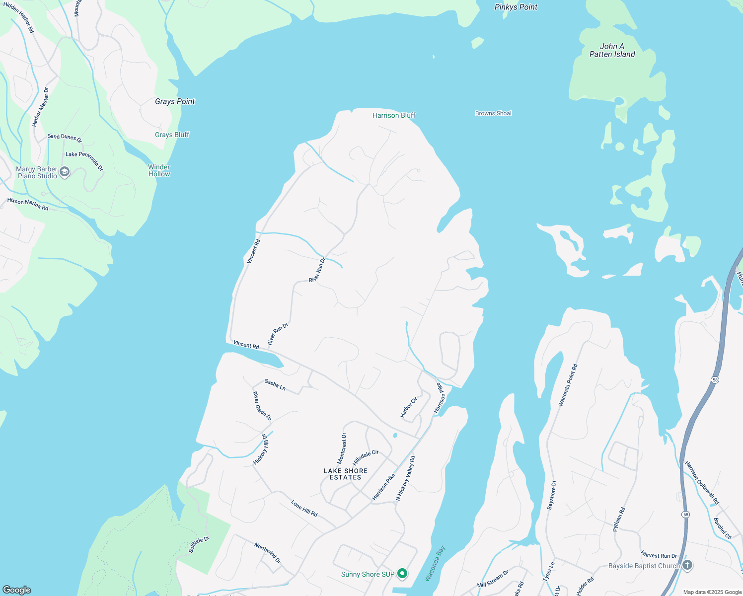map of restaurants, bars, coffee shops, grocery stores, and more near 5920 Rainbow Springs Drive in Chattanooga