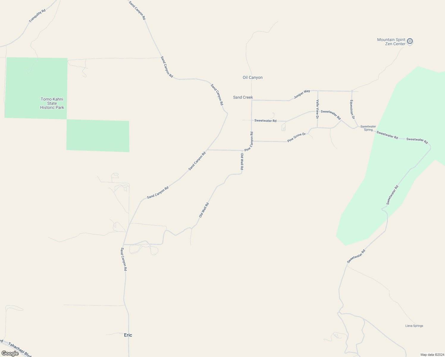 map of restaurants, bars, coffee shops, grocery stores, and more near 21901 Old Well Road in Tehachapi