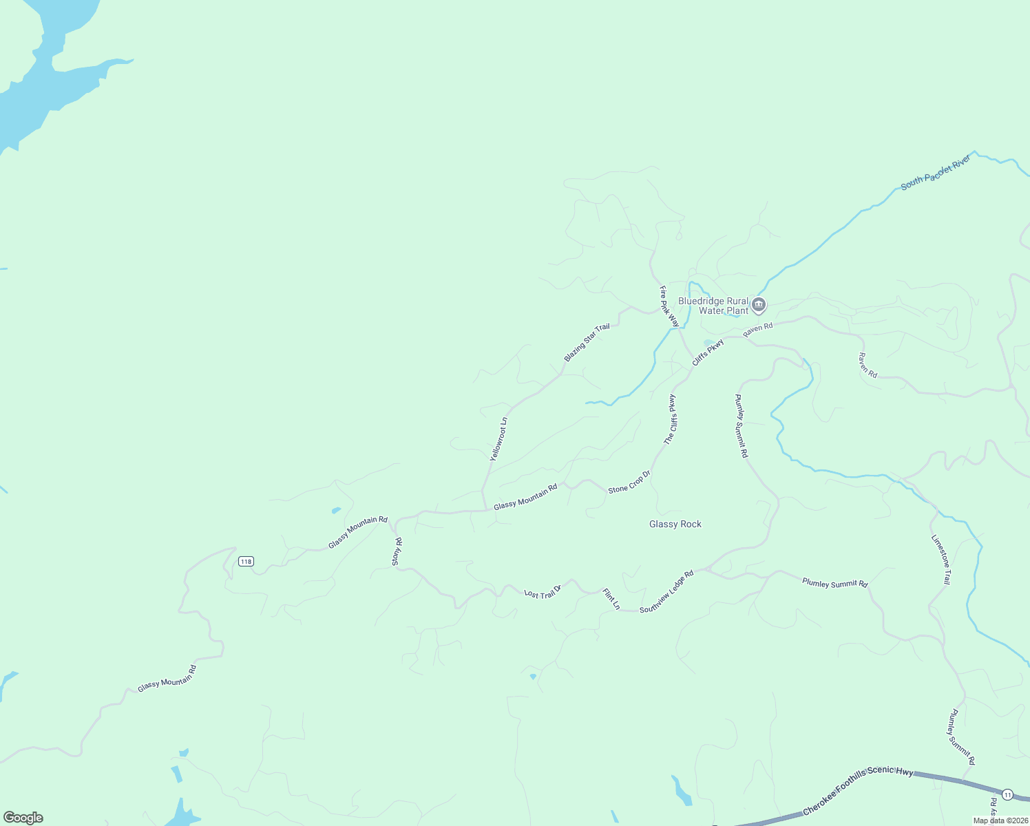 map of restaurants, bars, coffee shops, grocery stores, and more near 304 Yellowroot Lane in Landrum