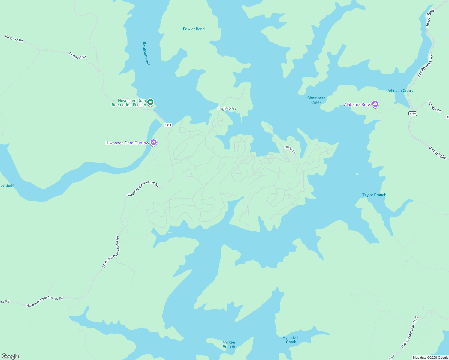 map of restaurants, bars, coffee shops, grocery stores, and more near 15 Lonesome Pine Road in Murphy