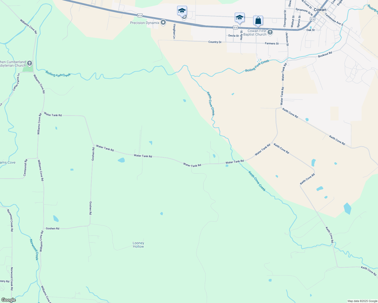 map of restaurants, bars, coffee shops, grocery stores, and more near 1631 Water Tank Rd in Winchester
