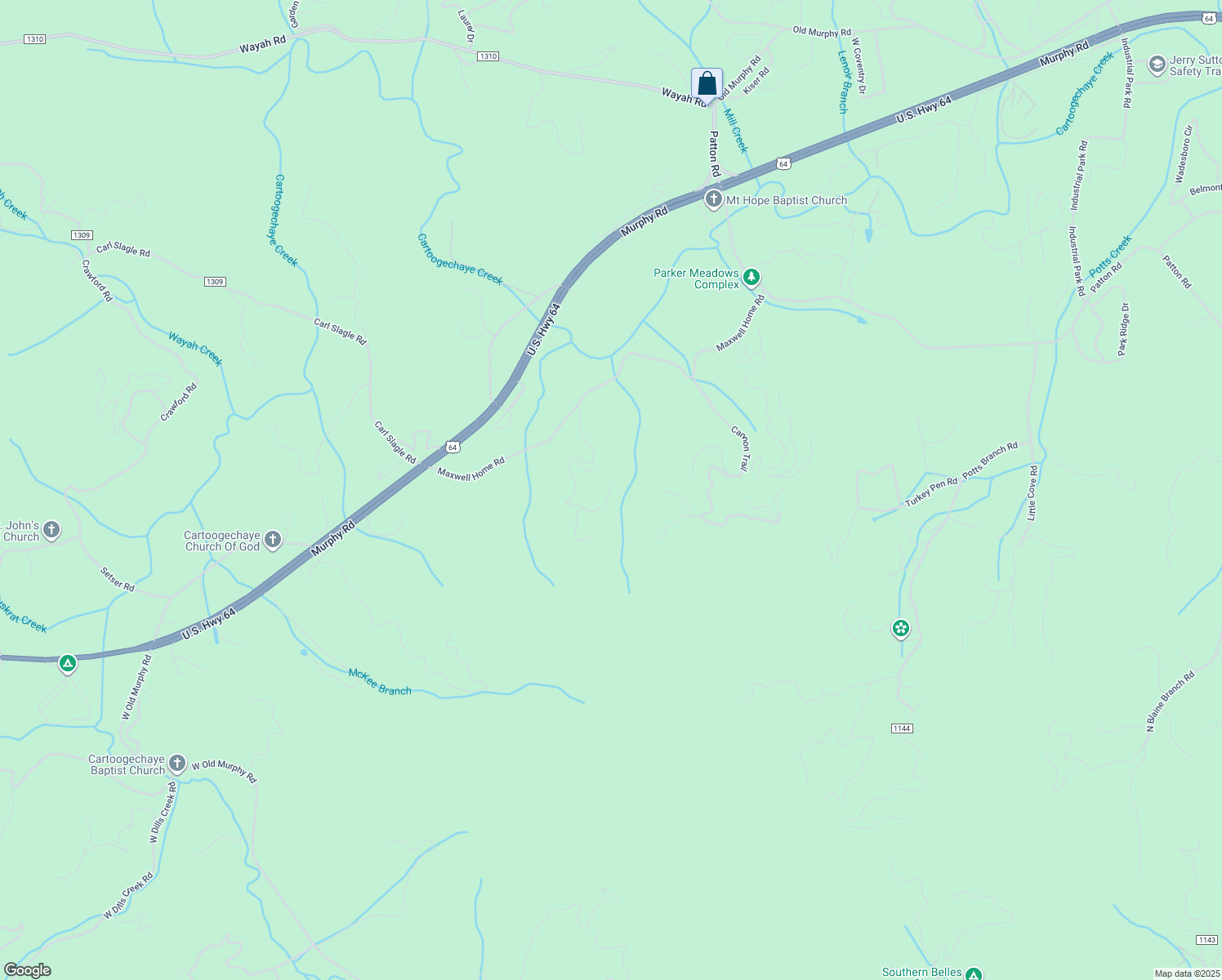 map of restaurants, bars, coffee shops, grocery stores, and more near 121 Bear Trail in Franklin
