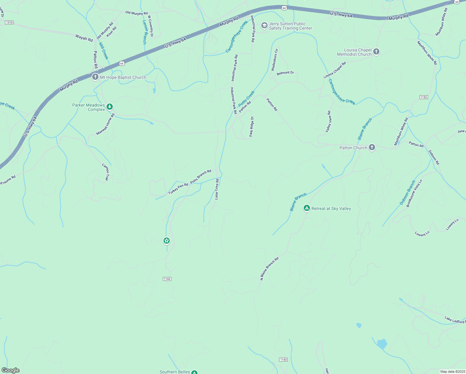 map of restaurants, bars, coffee shops, grocery stores, and more near 171 Kimsey Lane in Franklin