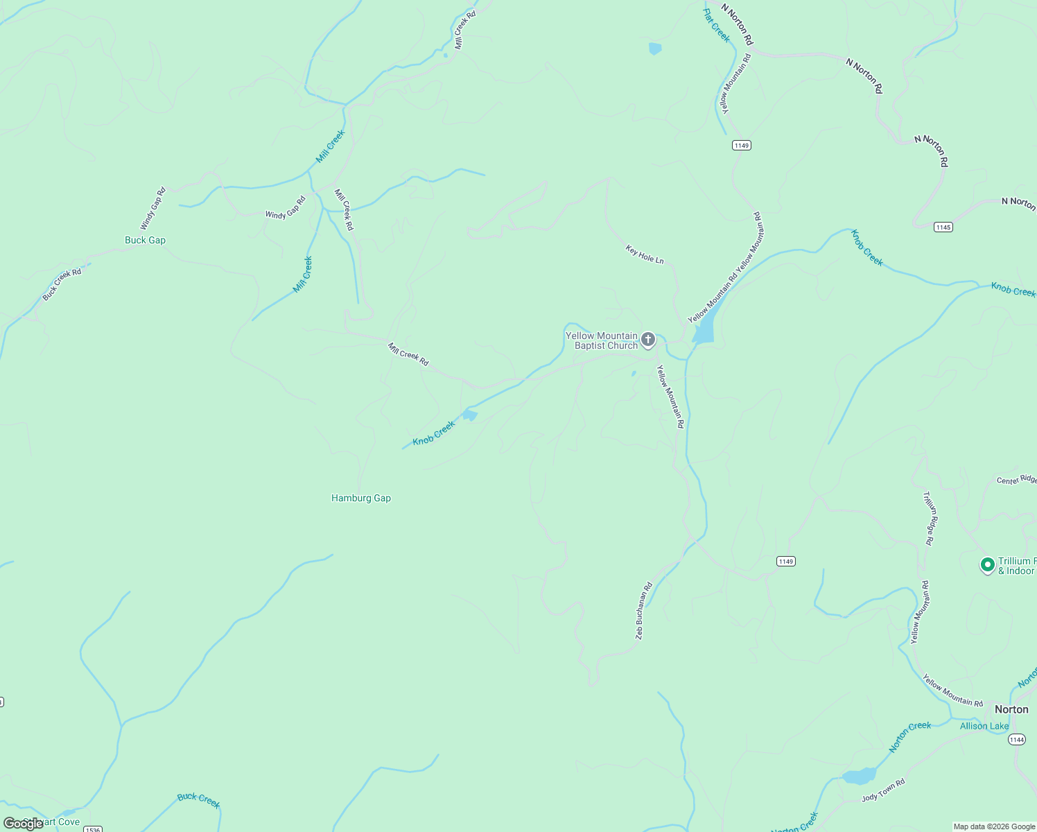 map of restaurants, bars, coffee shops, grocery stores, and more near 3C Yellow Mountain Road in Cullowhee