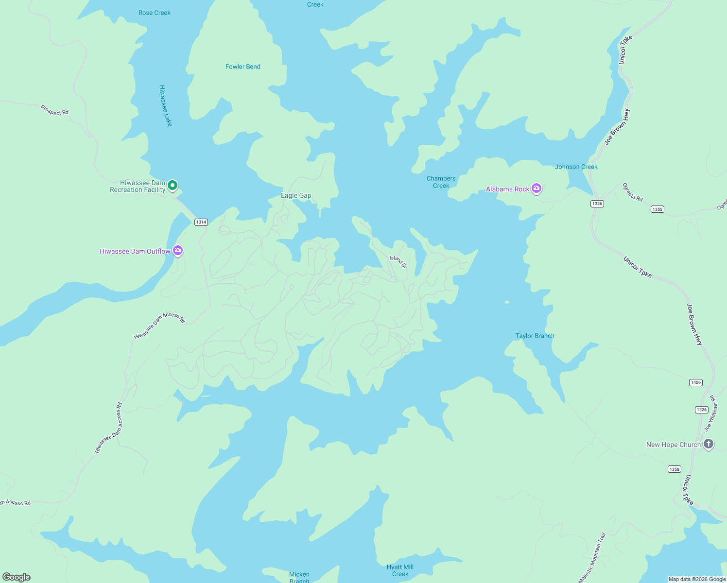 map of restaurants, bars, coffee shops, grocery stores, and more near 75-81 Cove Drive in Murphy