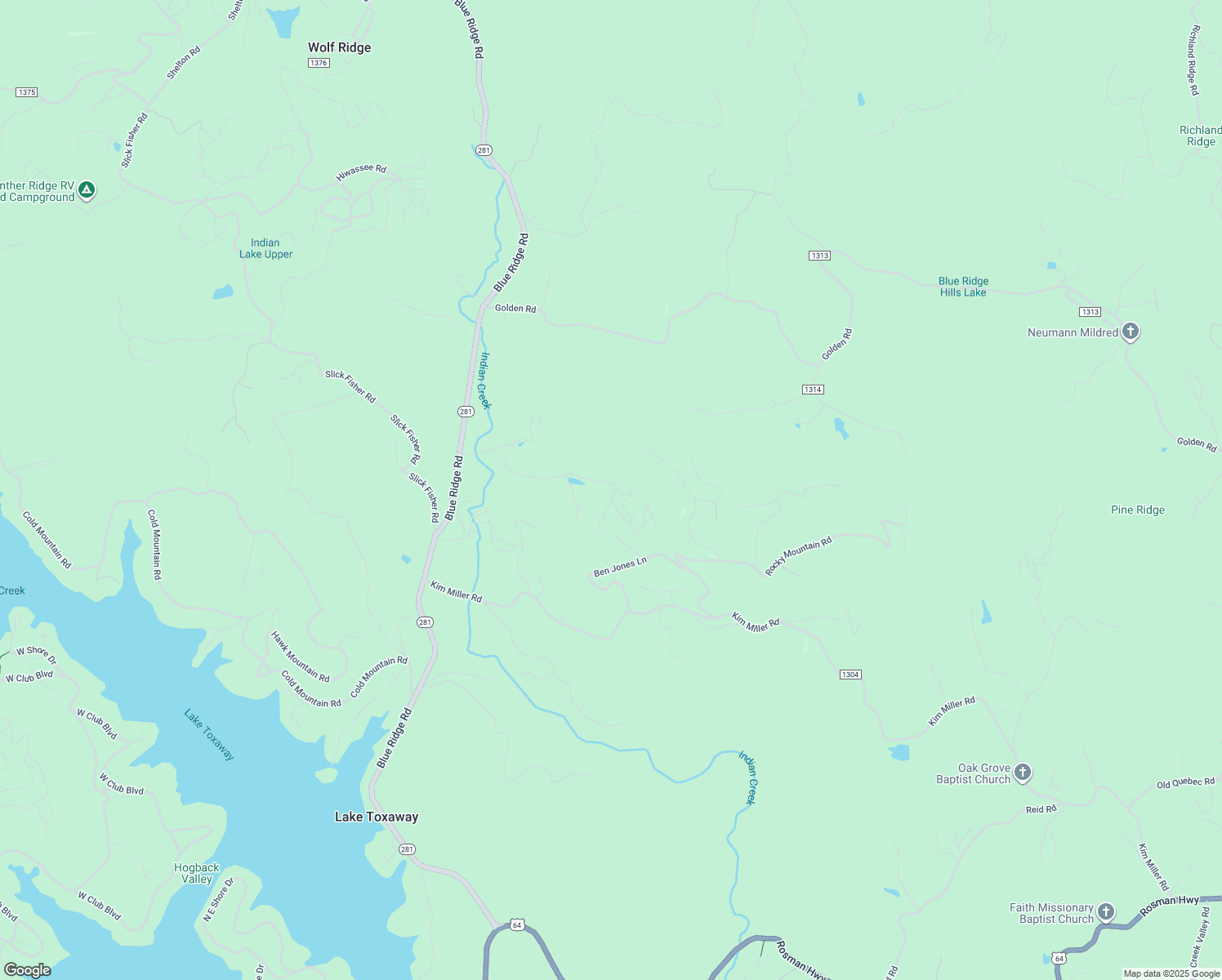map of restaurants, bars, coffee shops, grocery stores, and more near 580 Fox Ridge Road in Lake Toxaway