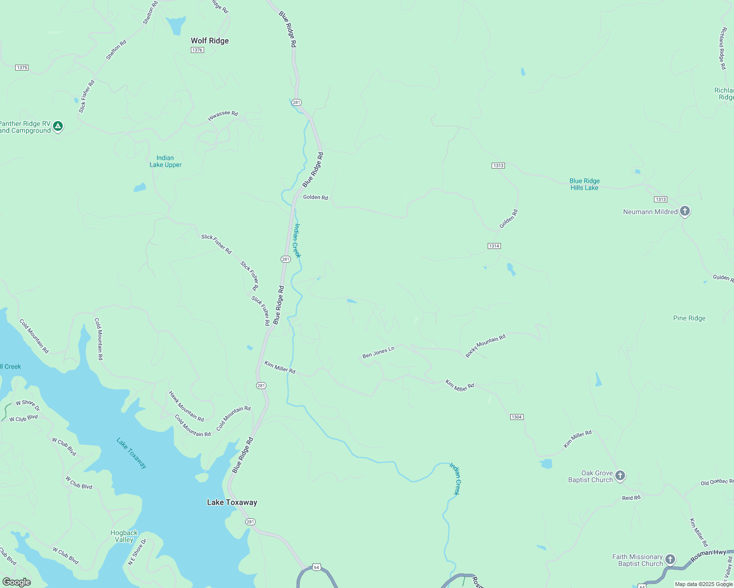 map of restaurants, bars, coffee shops, grocery stores, and more near 580 Fox Ridge Road in Lake Toxaway
