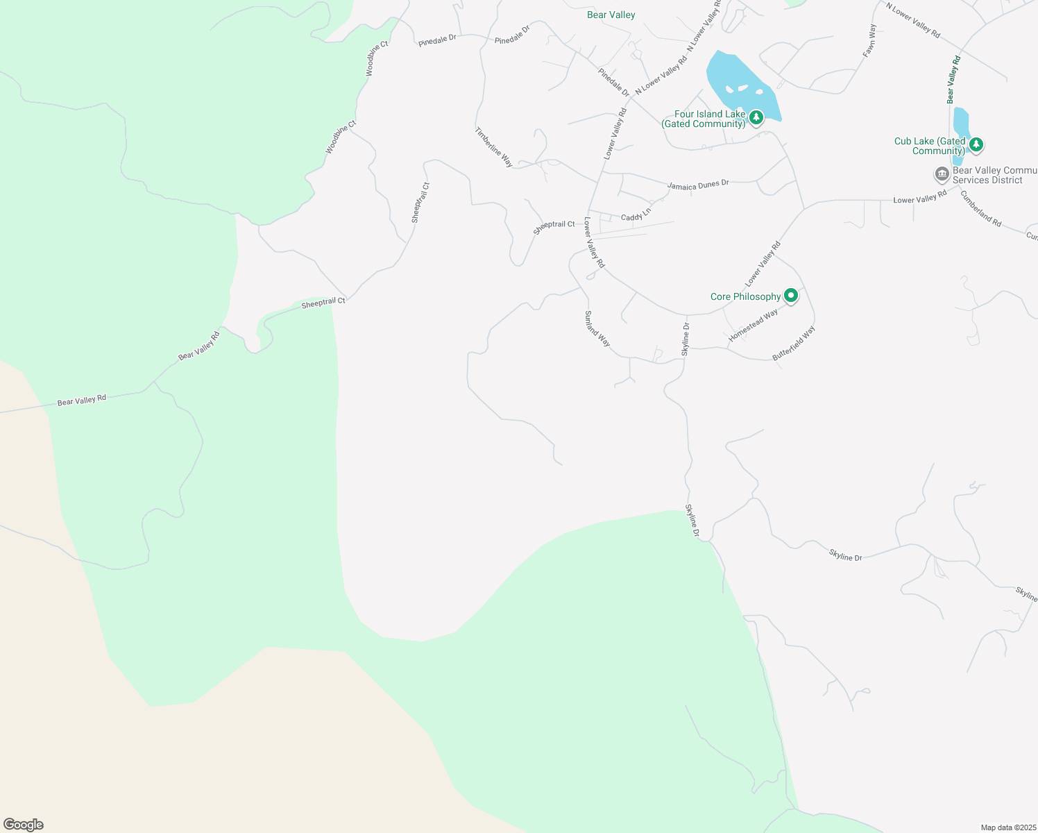 map of restaurants, bars, coffee shops, grocery stores, and more near 30730 Fox Ridge Court in Tehachapi