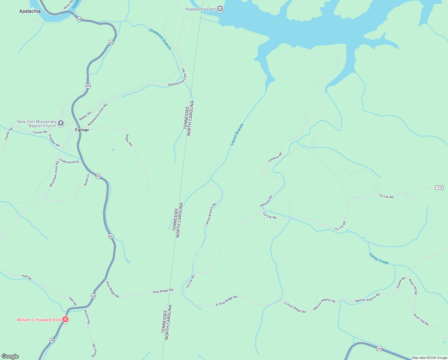 map of restaurants, bars, coffee shops, grocery stores, and more near 976 Laurel Branch Road in Murphy