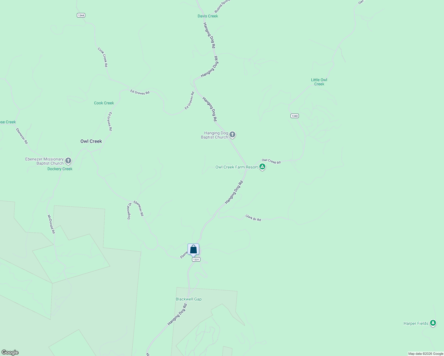 map of restaurants, bars, coffee shops, grocery stores, and more near 3025 Hanging Dog Road in Murphy