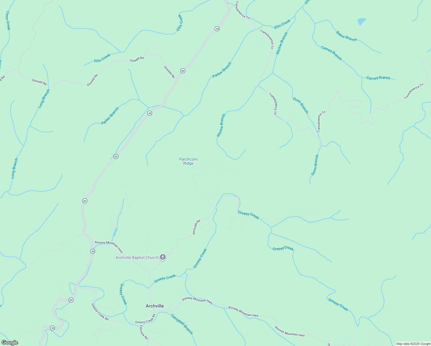 map of restaurants, bars, coffee shops, grocery stores, and more near 477 Archville Road in Reliance